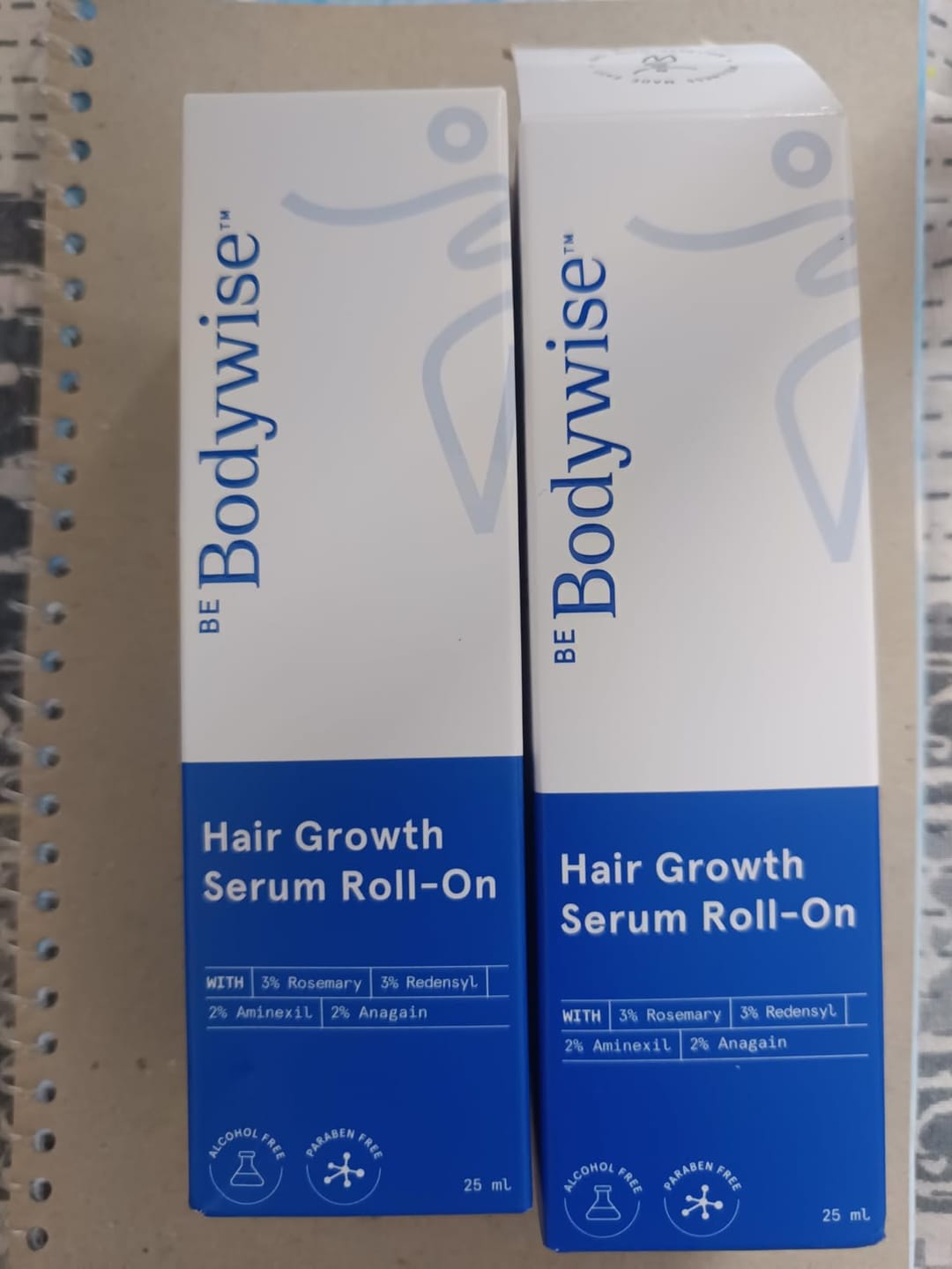 Customer photo review of Bodywise Hair Growing Serum
