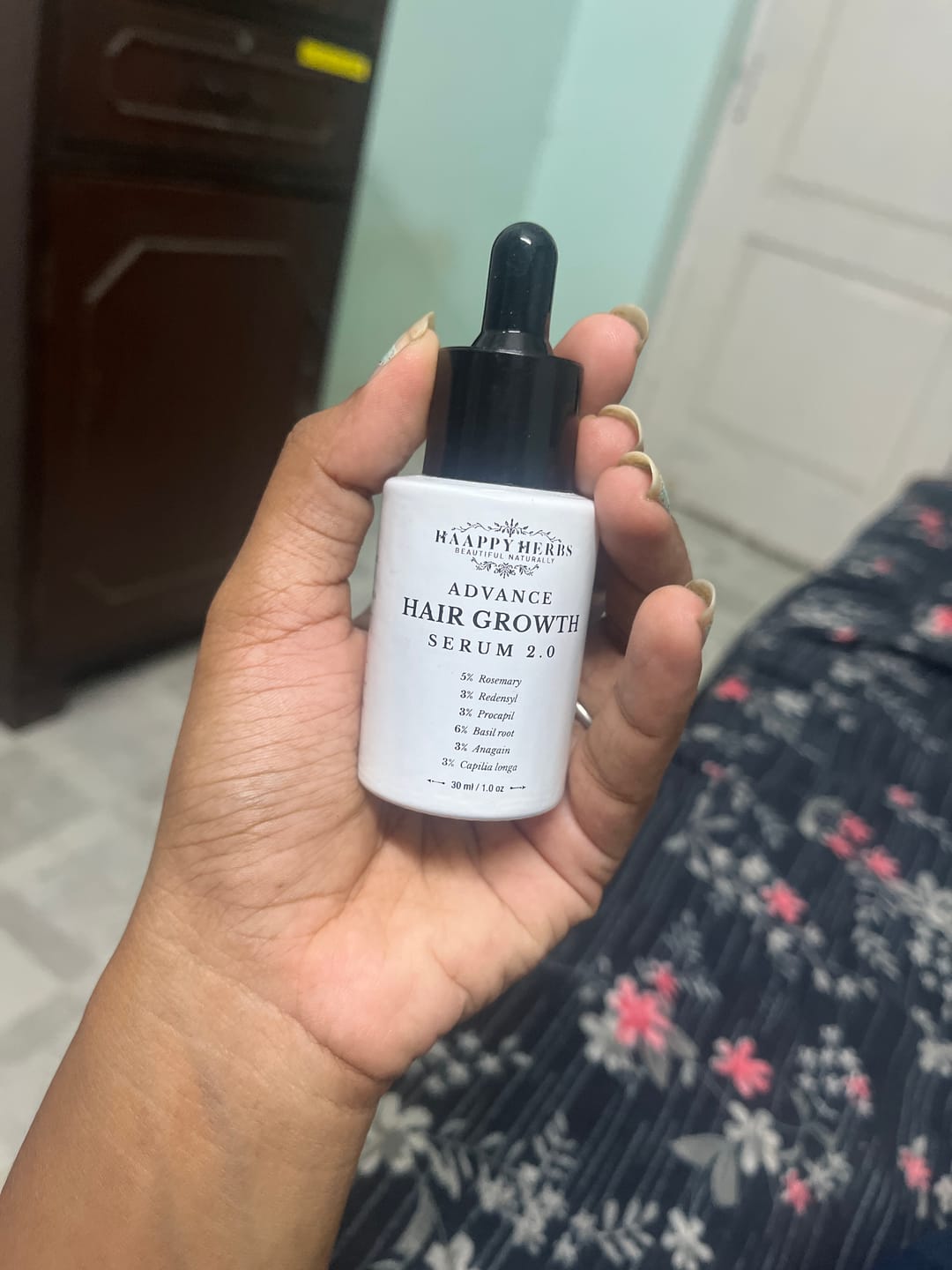 Customer photo review of Advance Hair Growth Serum 2.0 (30ml)