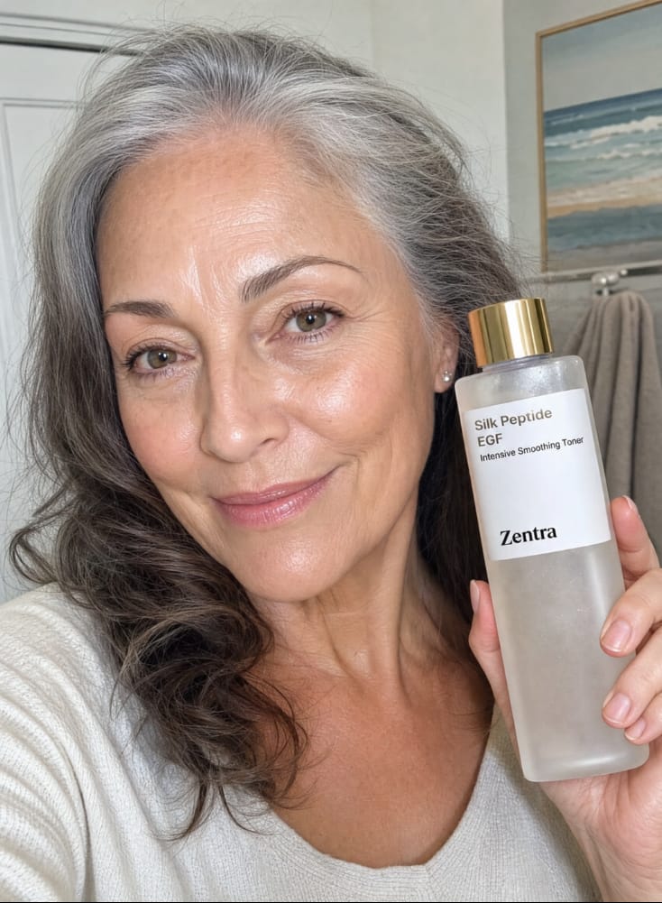Customer photo review of silk water egf toner