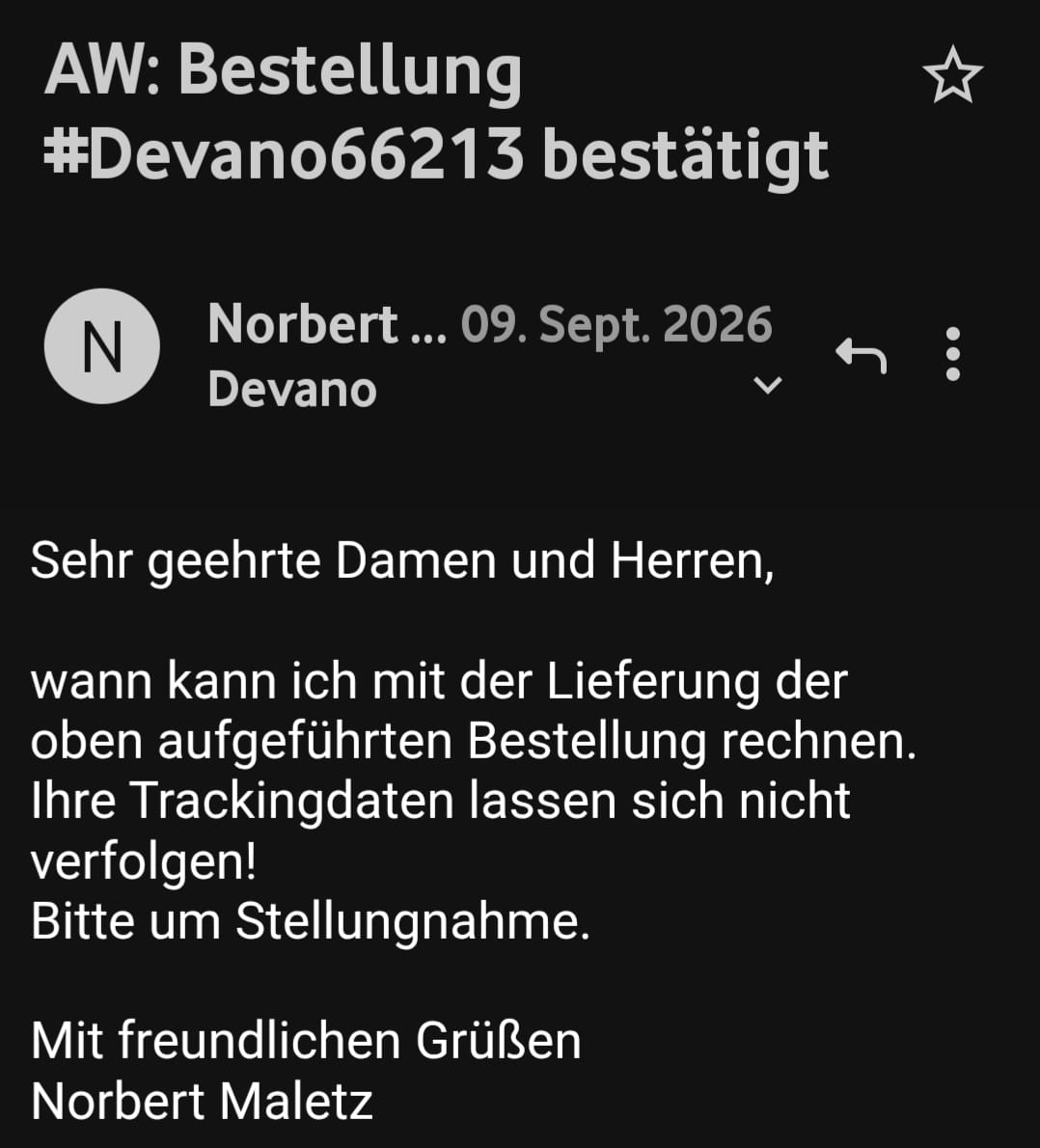Customer photo review of Lenkradschutz – Devano