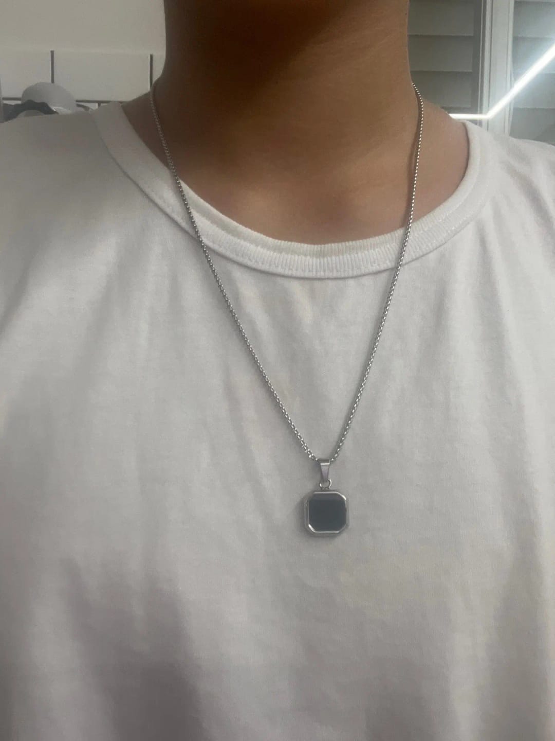 Customer photo review of Pendentif onyx