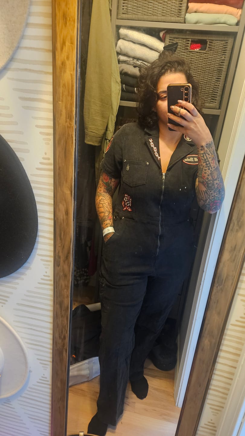 Customer photo review of Hell Crew Coverall - Black