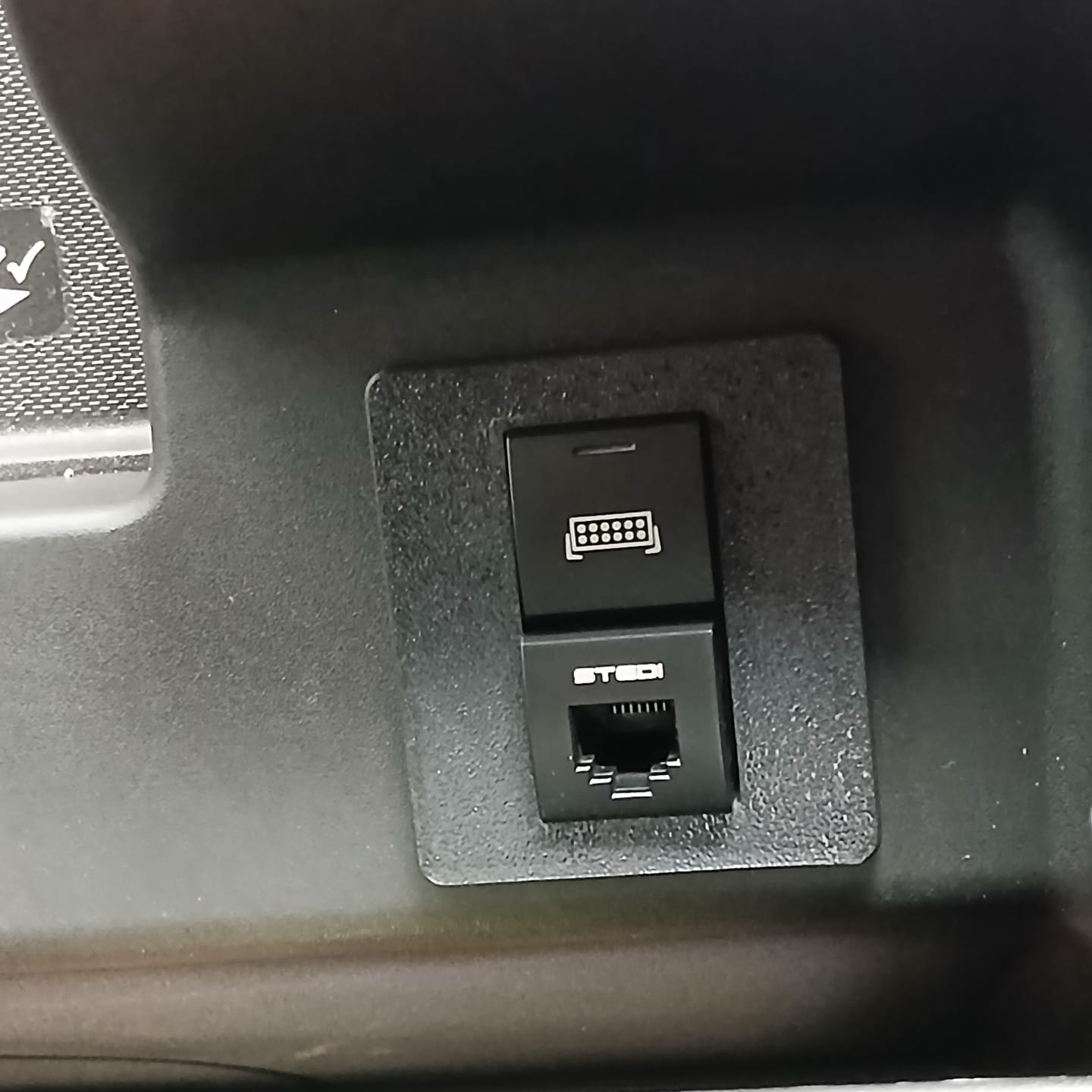 Customer photo review of Accessory Switch Panel 2 Gang – Chev Silverado 1500 – Centre Console Box