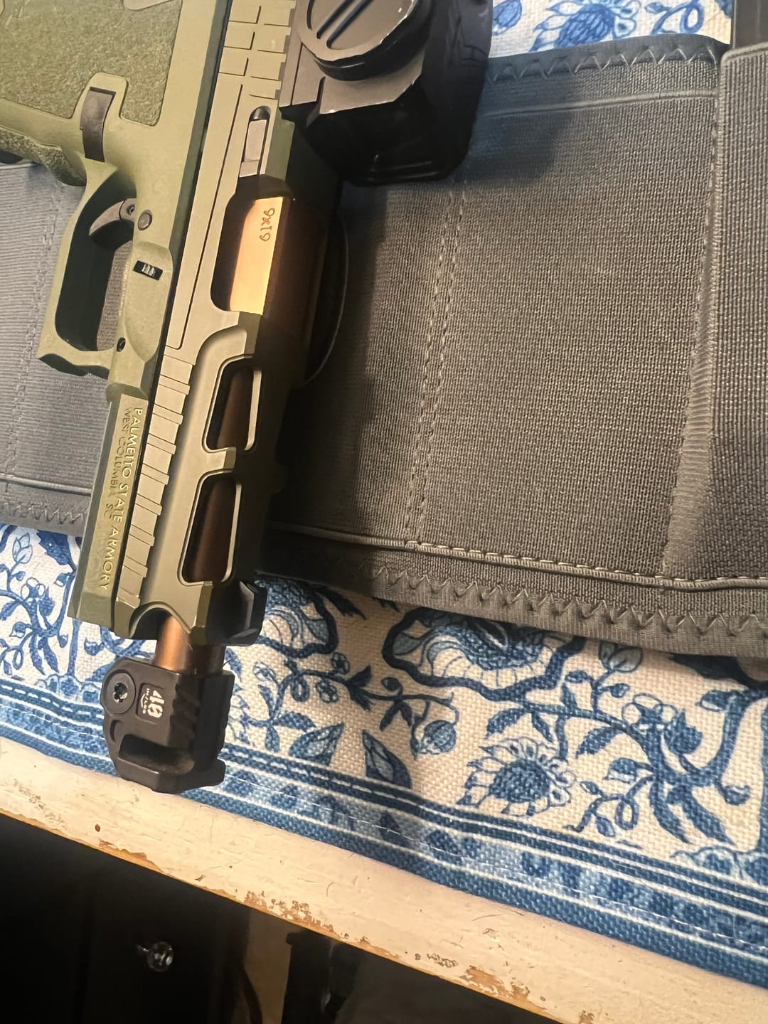 Customer photo review of BravoBelt Belly Band Holster for Concealed Carry - Unisex - Grey Ghost