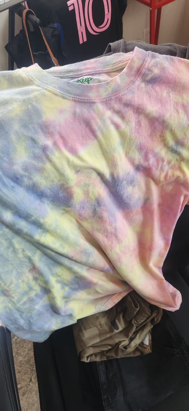 Customer photo review of Crystal-Dyed T-Shirt – Daydream