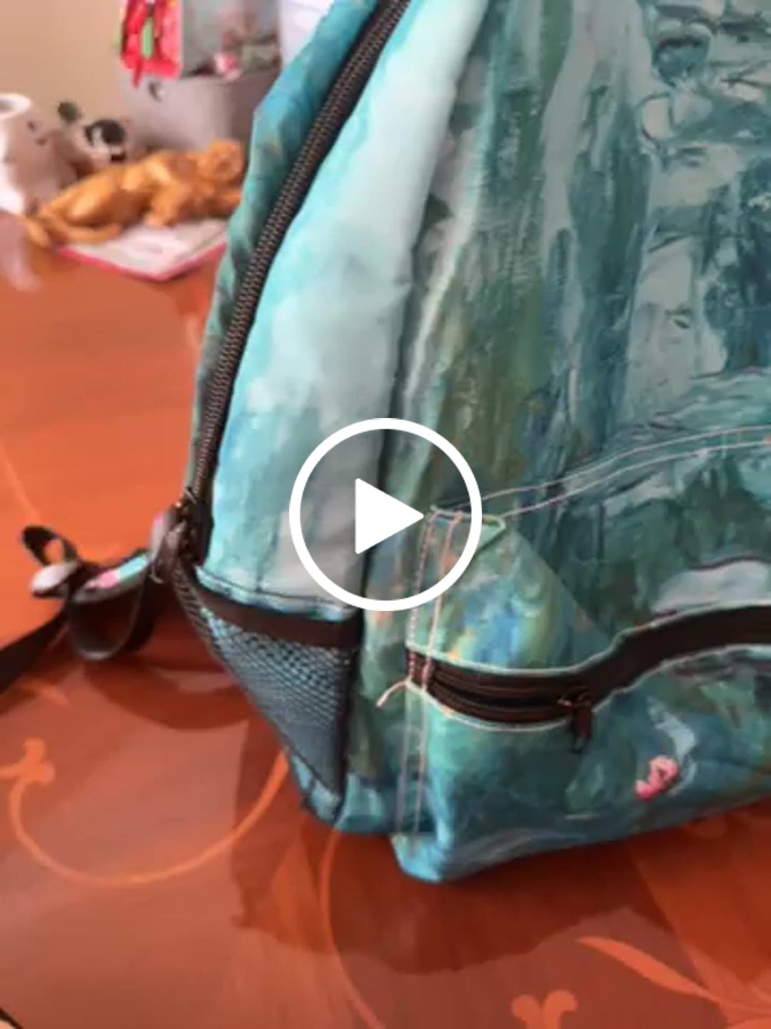 Customer video review of Monet Water lilies Backpack
