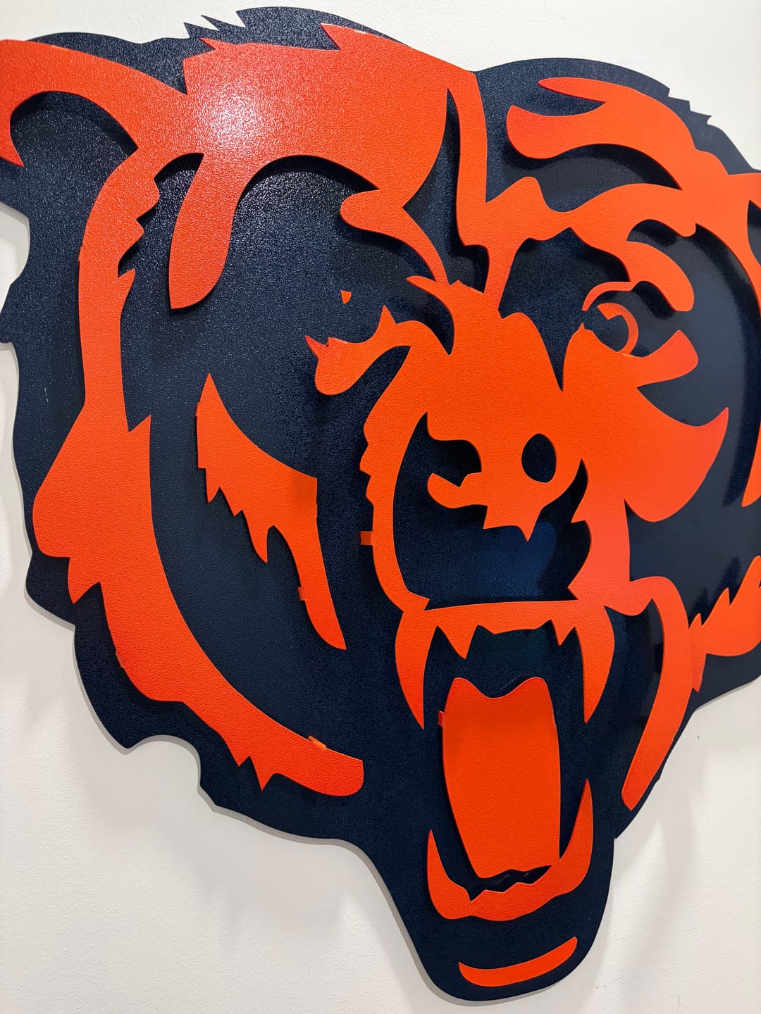 Customer photo review of Chicago Bears "Roaring Bear" 3D Vintage Metal Wall Art