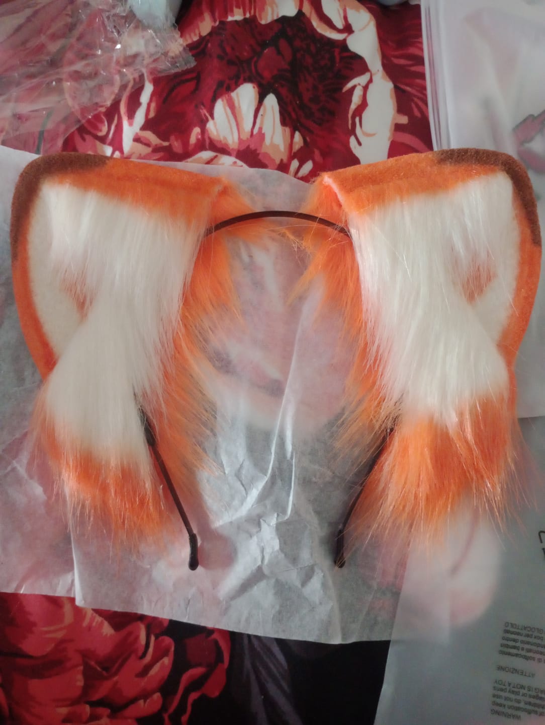 Customer photo review of Cosplay Fox Ear Headband KH30