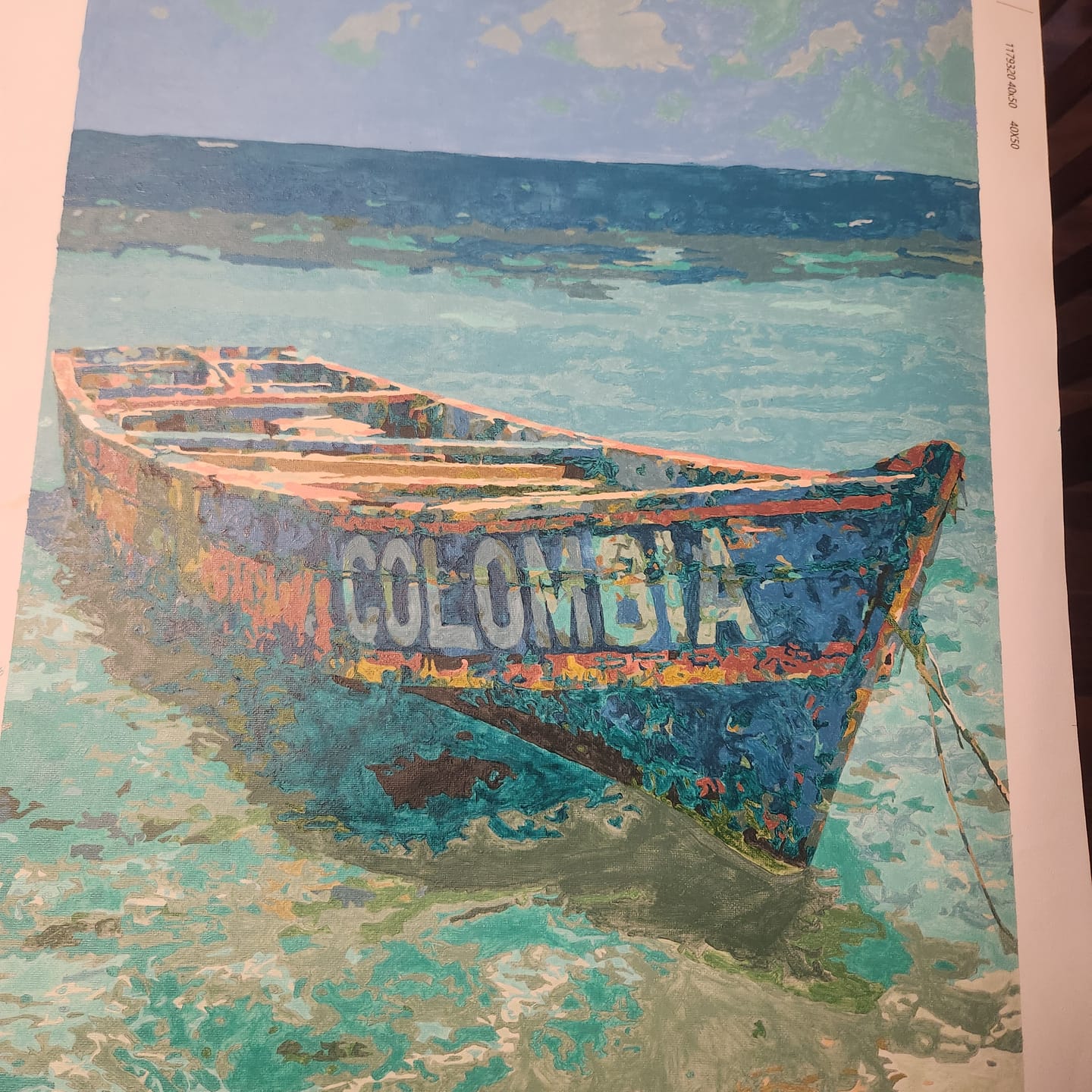 Customer photo review of Islands of Colombia | Paint by Number