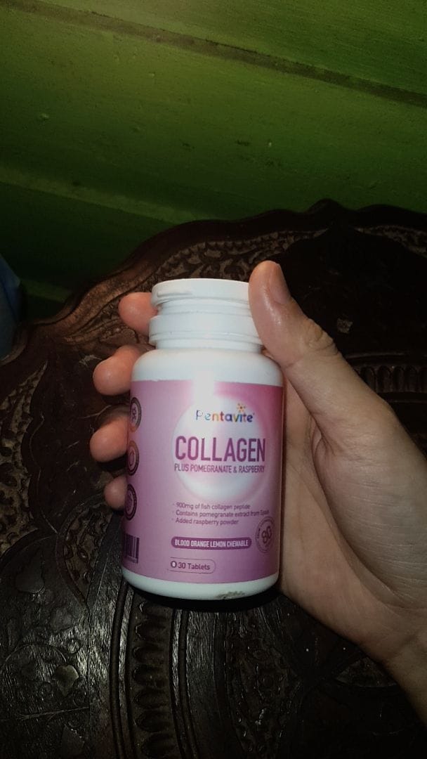 Customer photo review of Mixed Collagen With Blood Orange Chewable Tablet