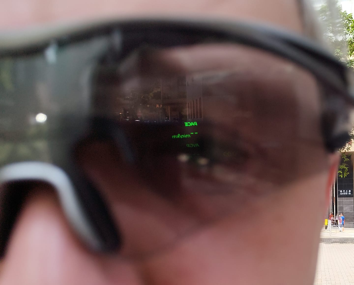 Customer photo review of Zenith Pro HUD Sports Glasses