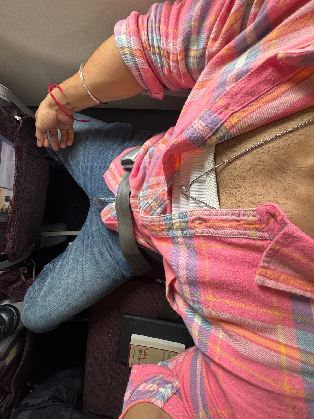 Customer photo review of Pink Flannel Checks Shirt 100% Cotton