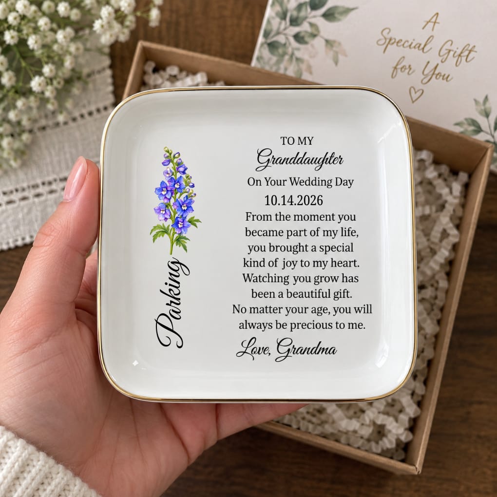 Customer photo review of Granddaughter Wedding Day Gift Dish