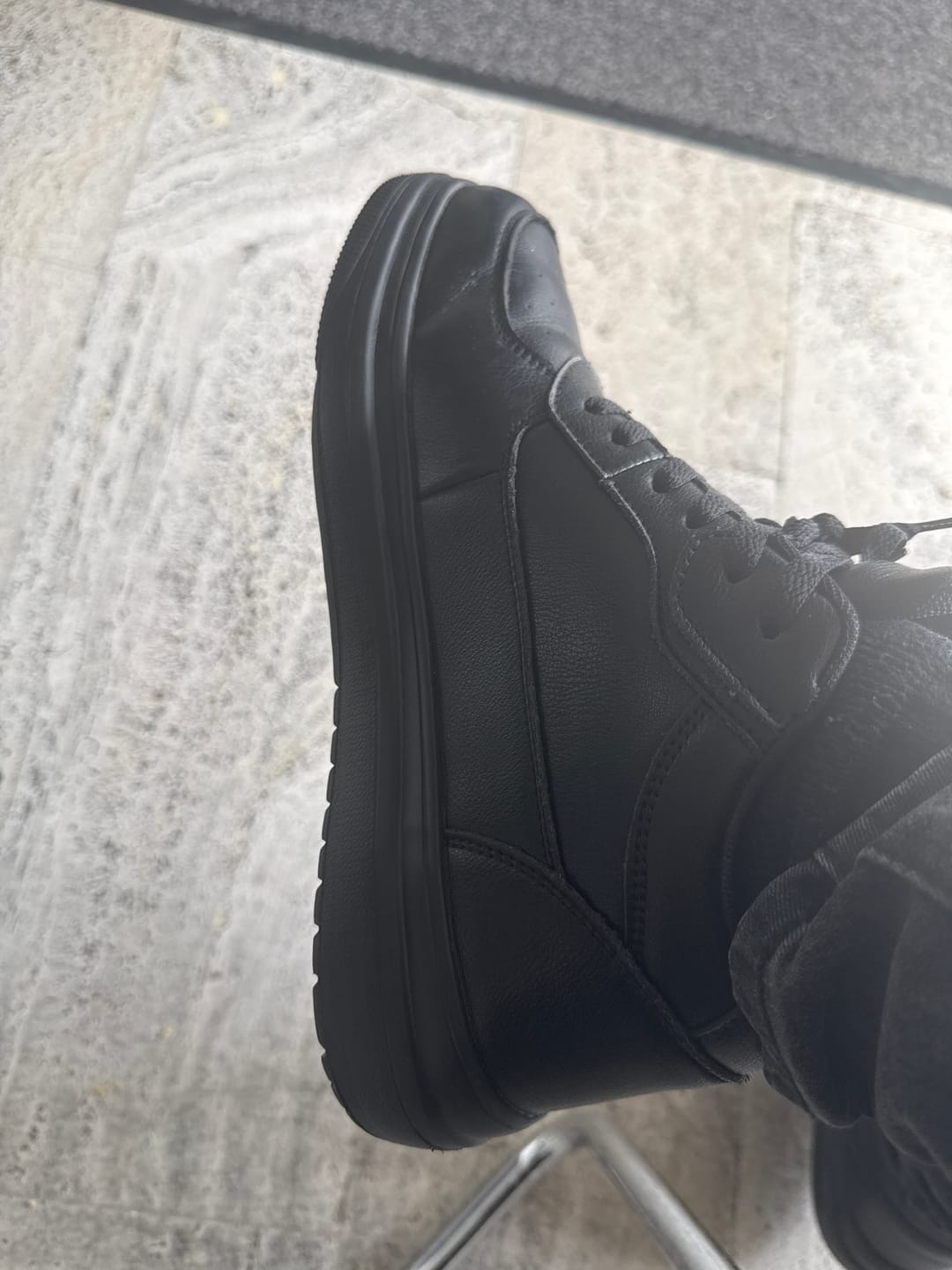 Customer photo review of ELEVATESHOES CASUAL ALL BLACK