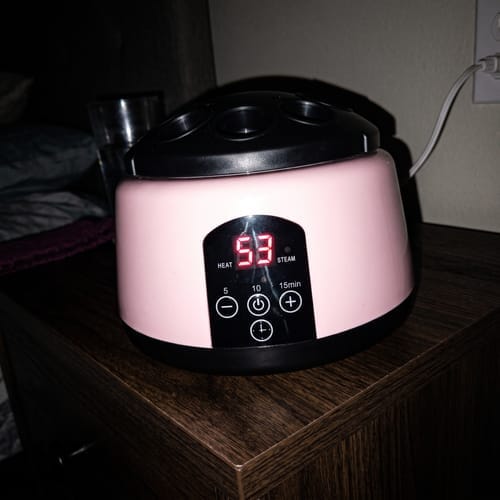 Customer photo review of NailSteam Pro™ Retire Vernis Vapeur Mains & Pieds