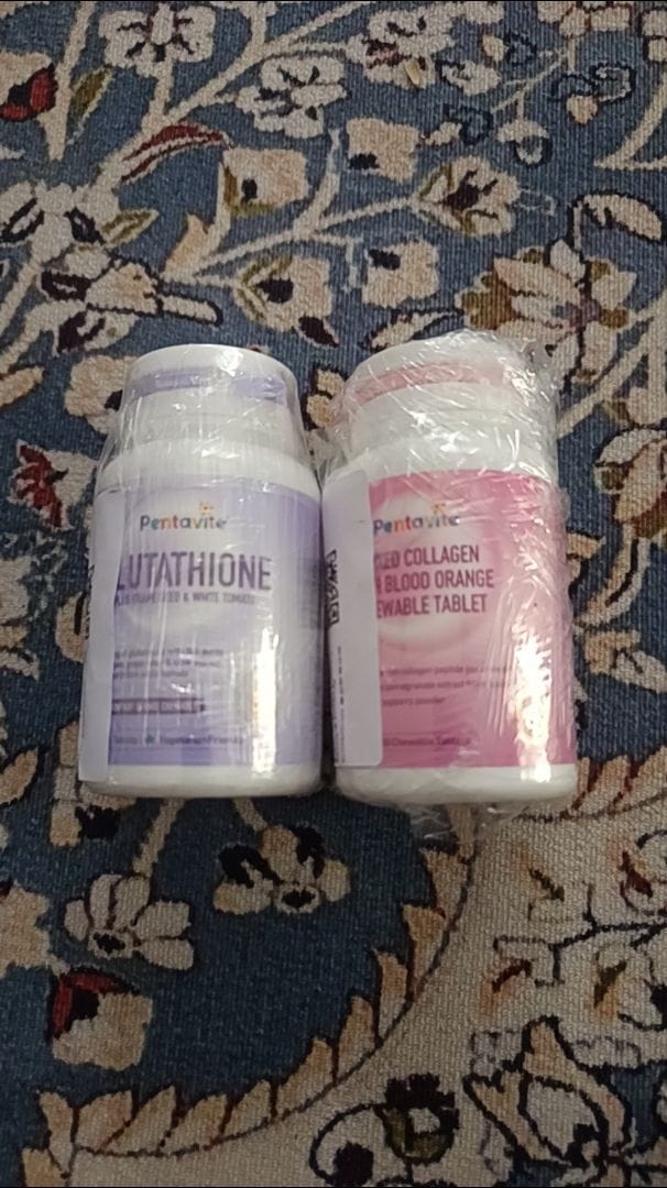 Customer photo review of Mixed Collagen With Blood Orange Chewable Tablet
