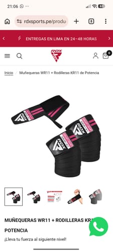 Customer photo review of Muñequeras WR11 + Rodilleras KR11 de Potencia