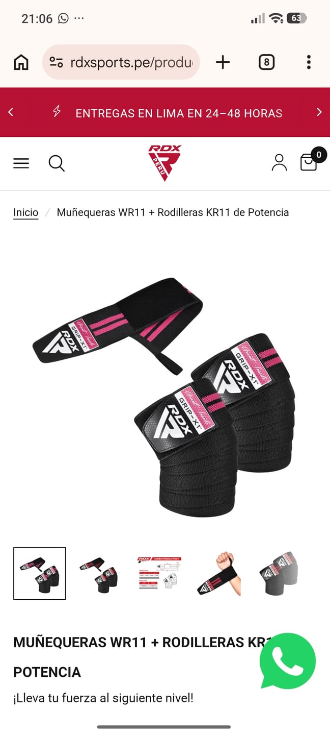Customer photo review of Muñequeras WR11 + Rodilleras KR11 de Potencia