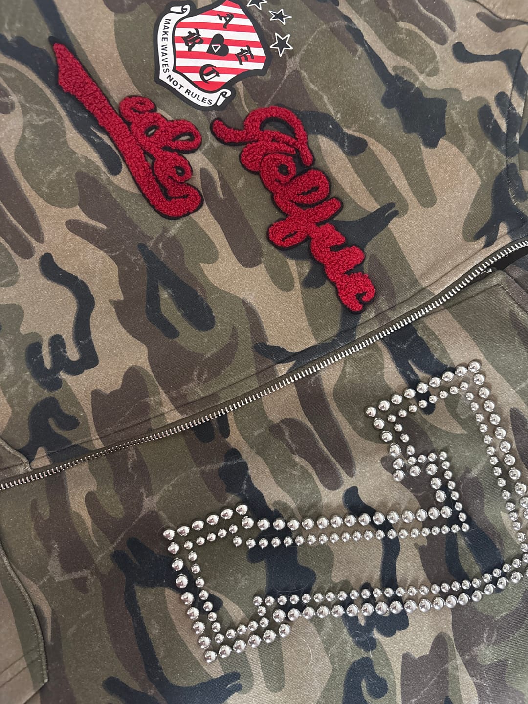 Customer photo review of Aelfric Eden Camo Zip Up Hoodie