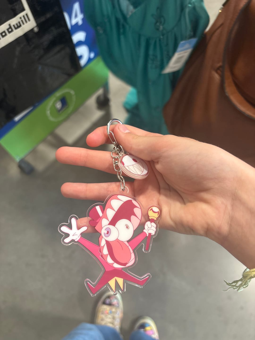 Customer photo review of Caine Keychain