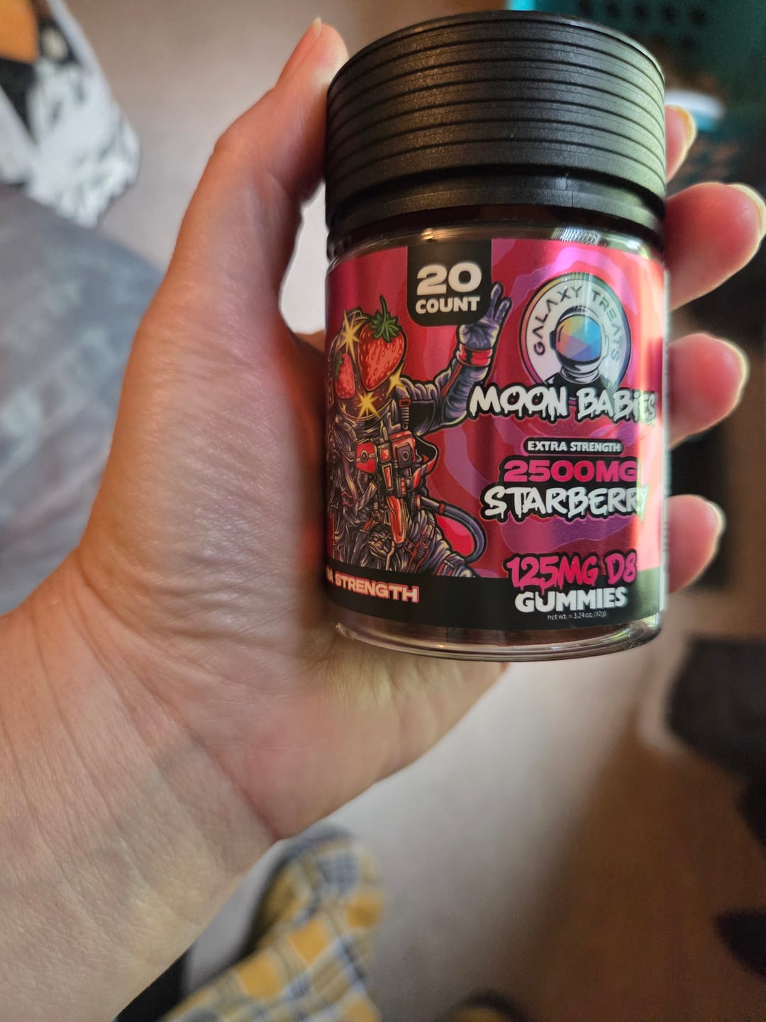 Customer photo review of Starberry D8 Extra Strength Gummies