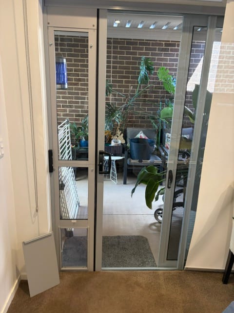 Customer photo review of Patio Pet Door Insert