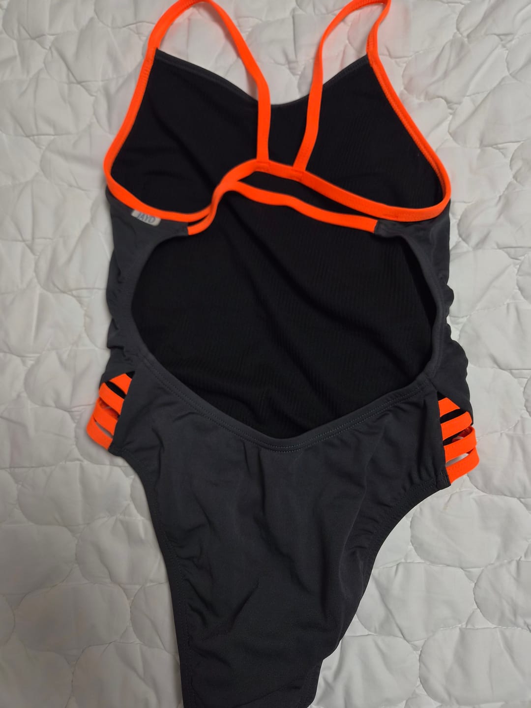 Customer photo review of ZAMBIA ONE PIECE - Carbon|Neon Orange (Pre-Order)