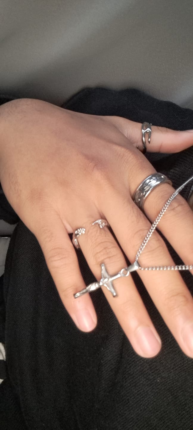 Customer photo review of Crucifix Pendant