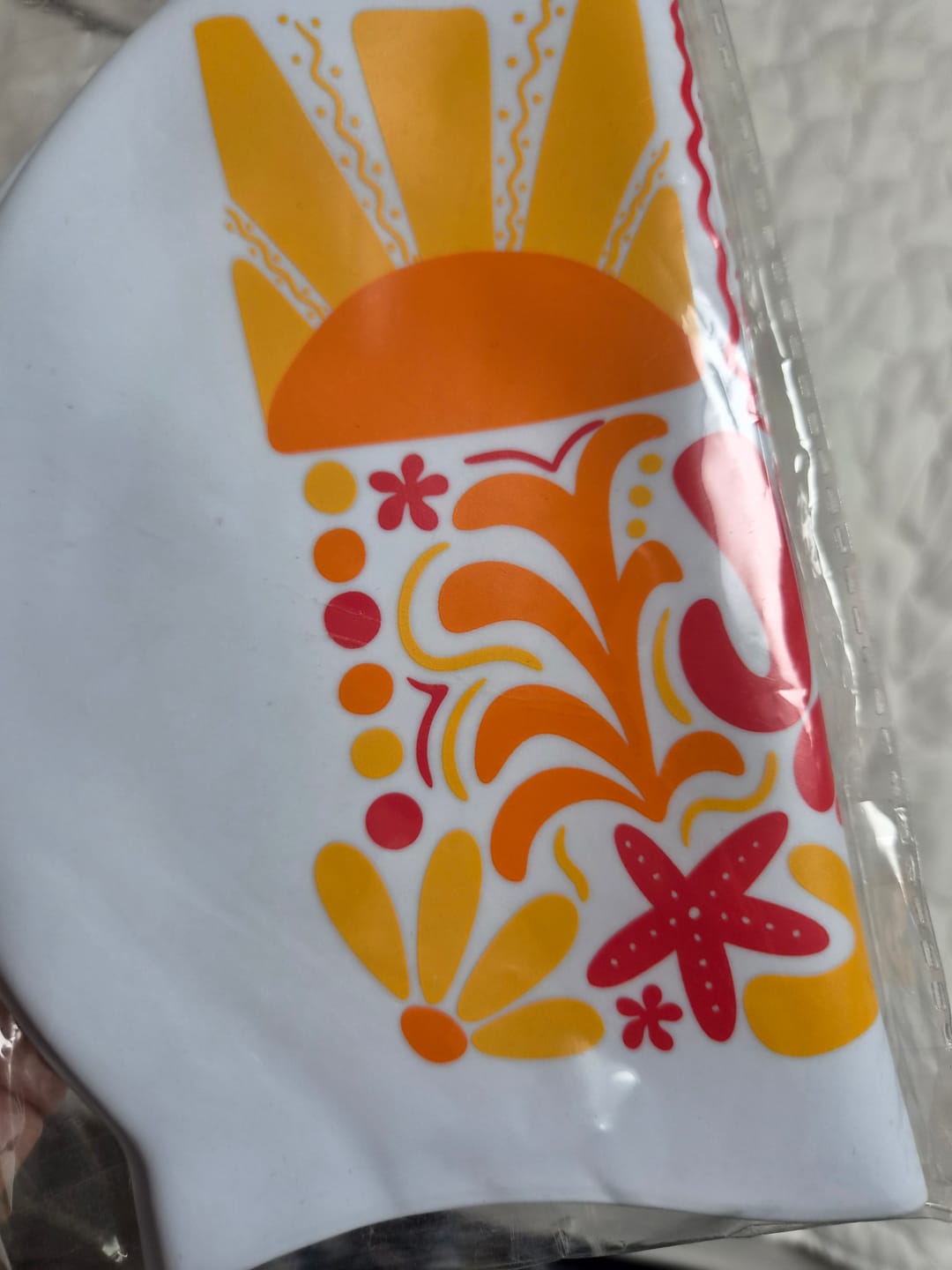 Customer photo review of JAYD Swim Cap - Sunrise Collage