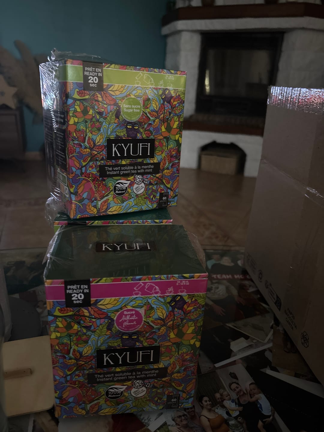 Customer photo review of Thé Vert Instantané À La Menthe - Sans Sucre