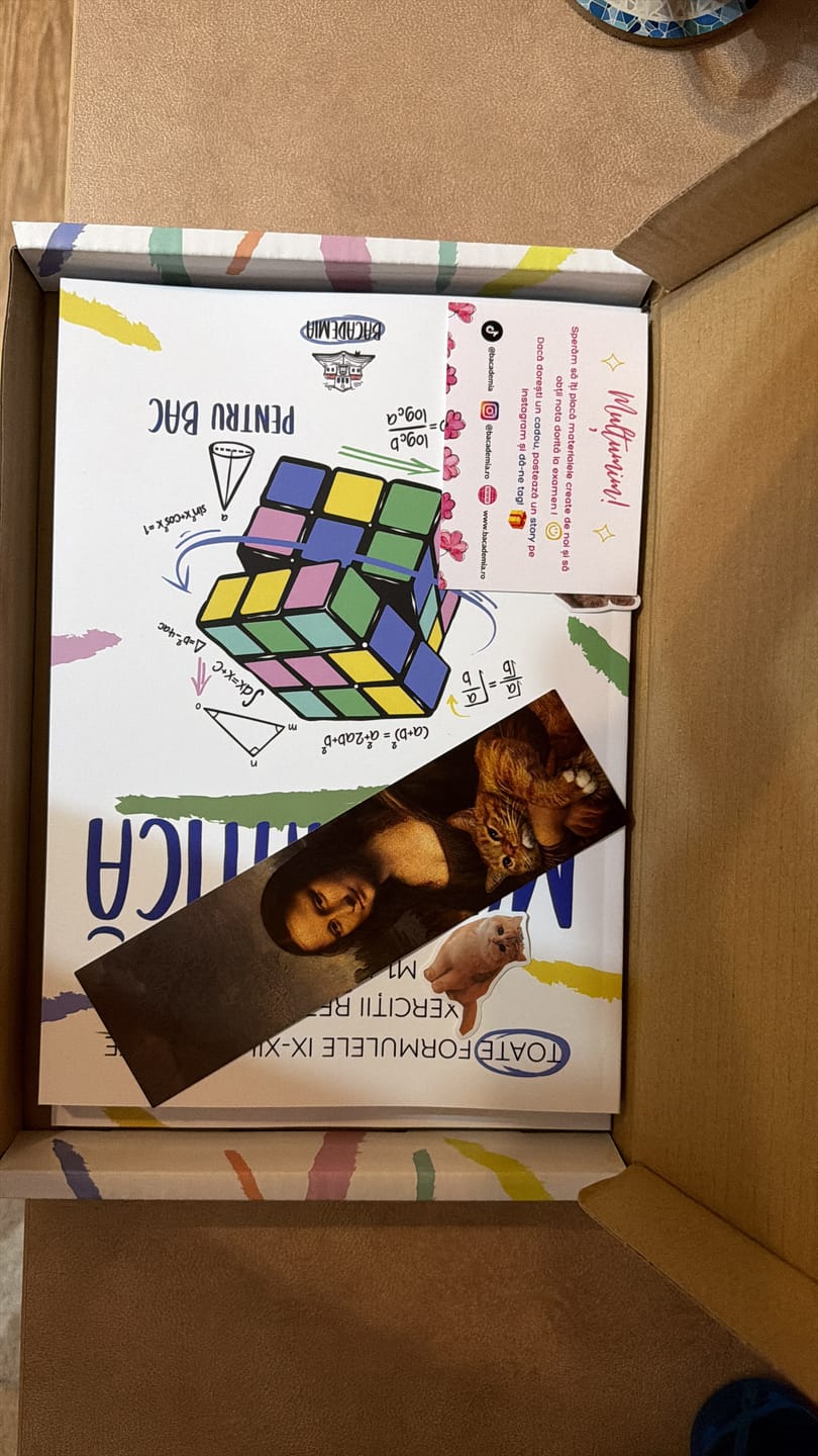 Customer photo review of Pachet Bacalaureat (Română + Matematică + Biologie Vegetală și Animală clasele IX-X) Bacademia