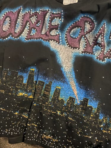 Customer photo review of Boxy L.A. Skyline Iced Out Tee-435