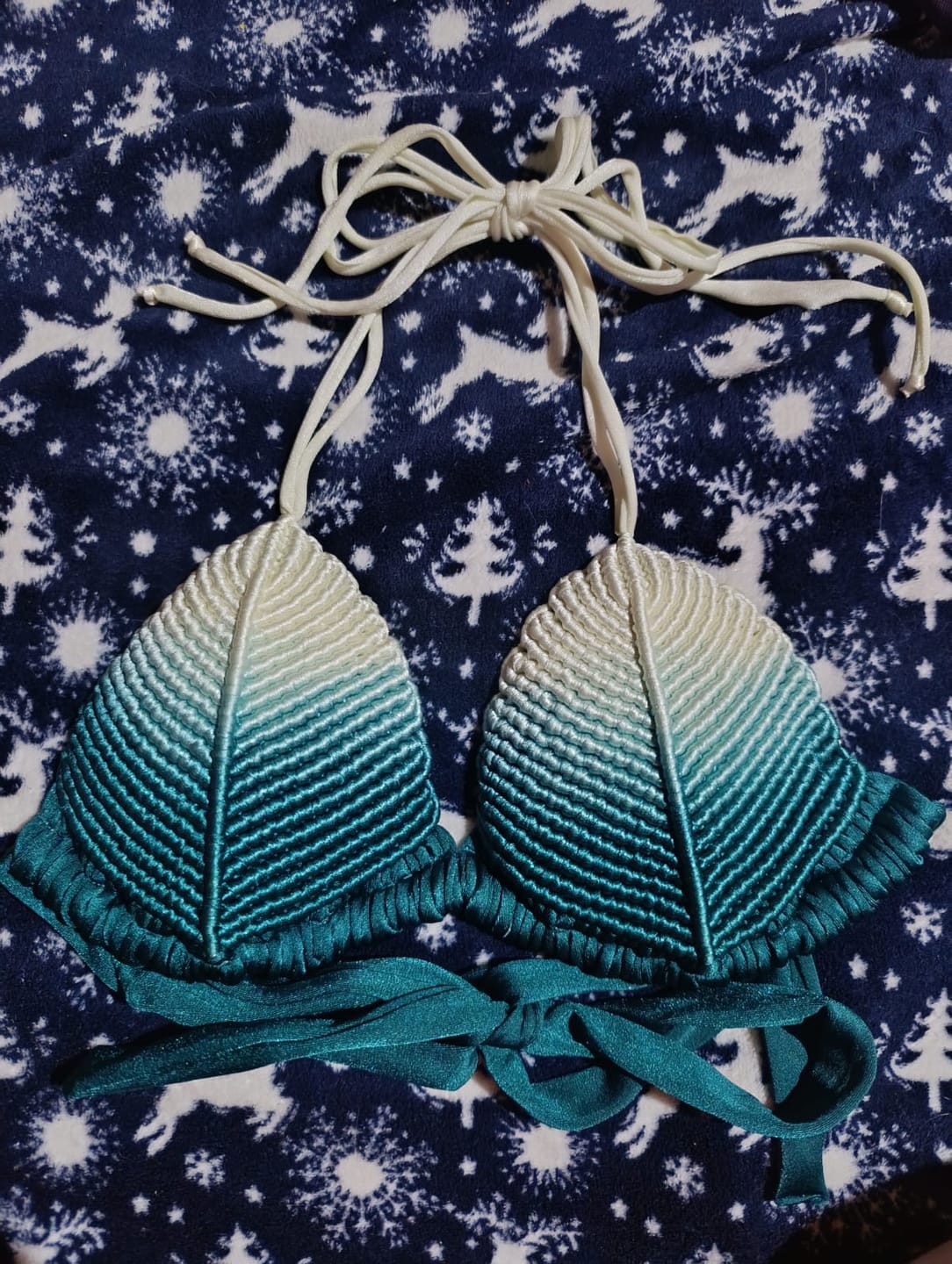 Customer photo review of Top Shells Ivory + Boreal Green