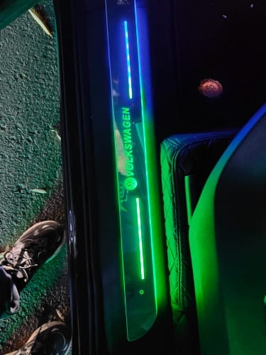 Customer photo review of Set 2 pezzi soglie portiera LED