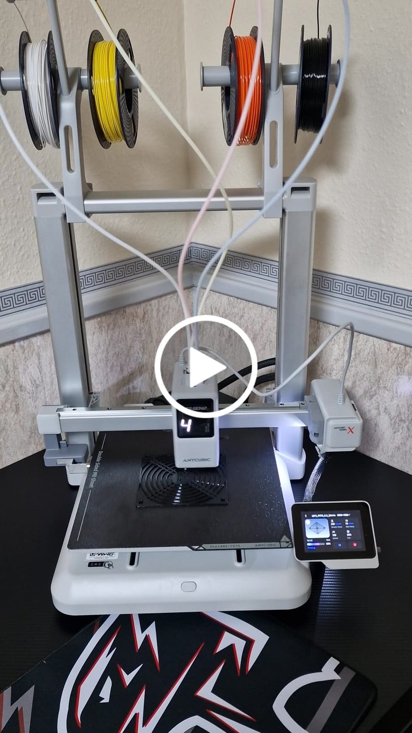 Customer video review of Anycubic Kobra X 4-Color Built-in 3D Printer, Perfect First Layer, Quiet Printing, Stable Printing, Easy to Use for Beginners