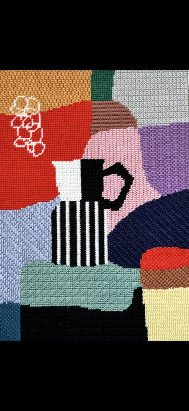 Customer photo review of Good Morning Needlepoint Kit