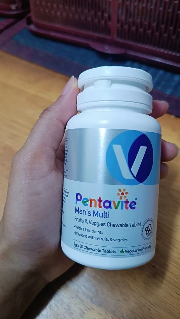 Customer photo review of Men’s Multi Fruits & Veggies Chewable Tablet