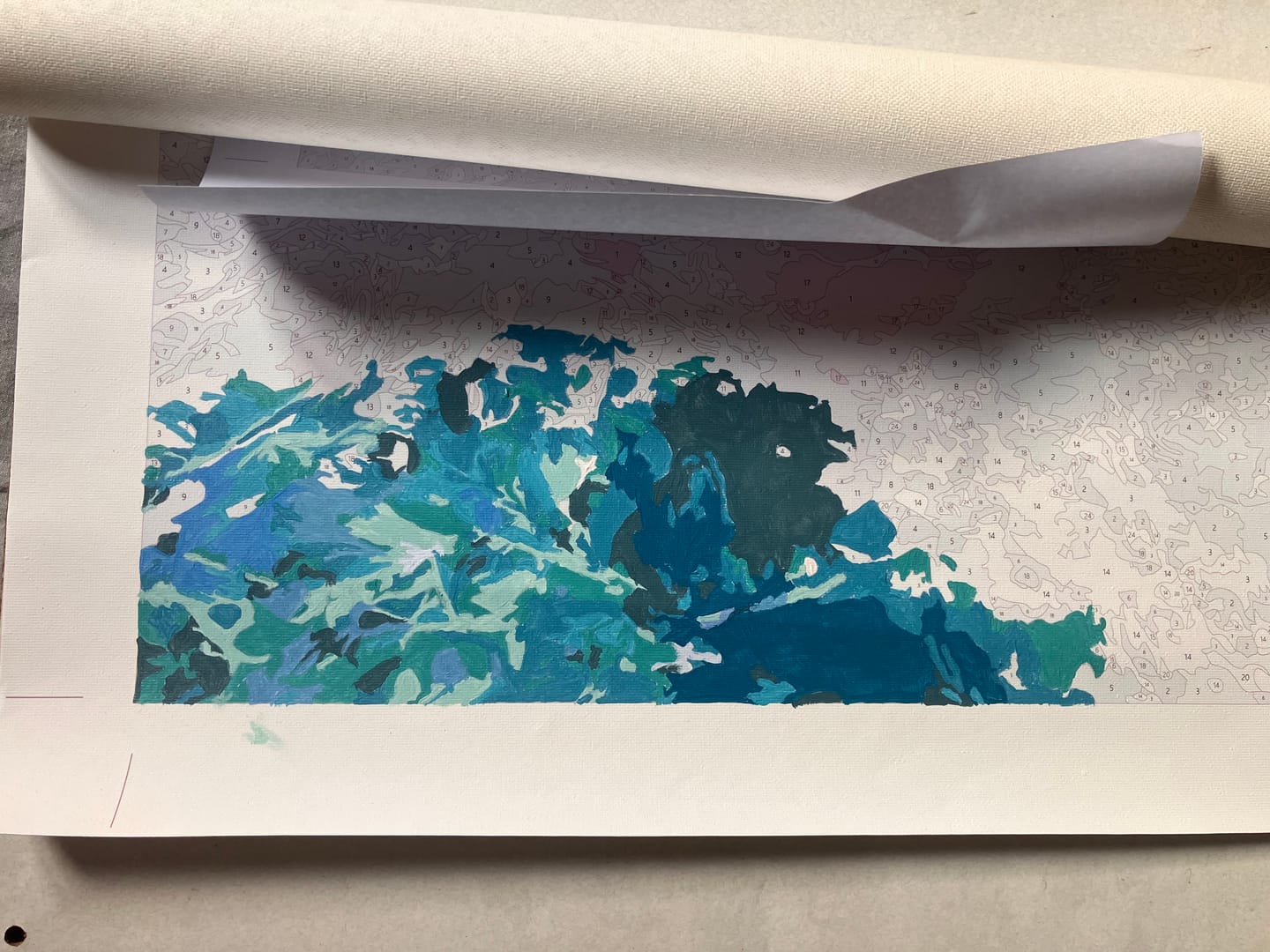 Customer photo review of Sparkling Tide | Paint by Number