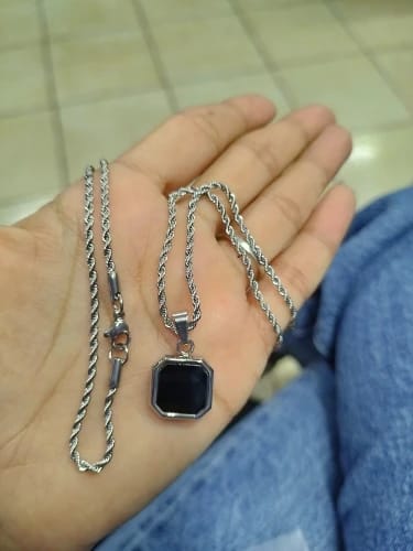 Customer photo review of Pendentif onyx