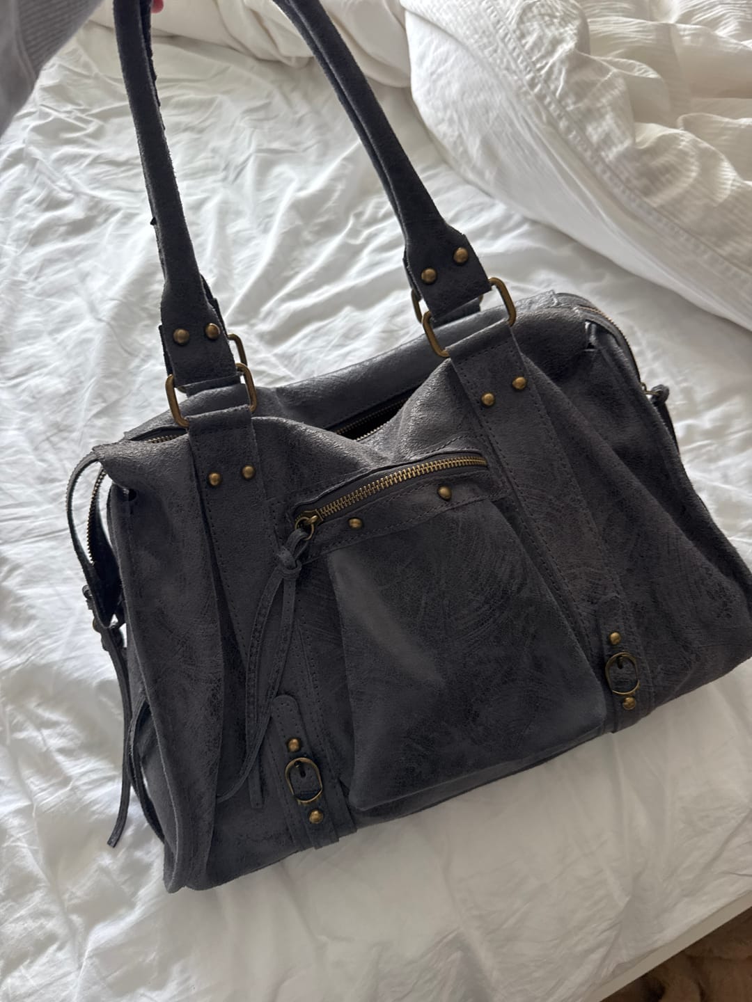 Customer photo review of It girl bag vintage blue