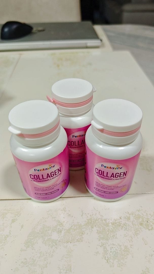 Customer photo review of Mixed Collagen With Blood Orange Chewable Tablet