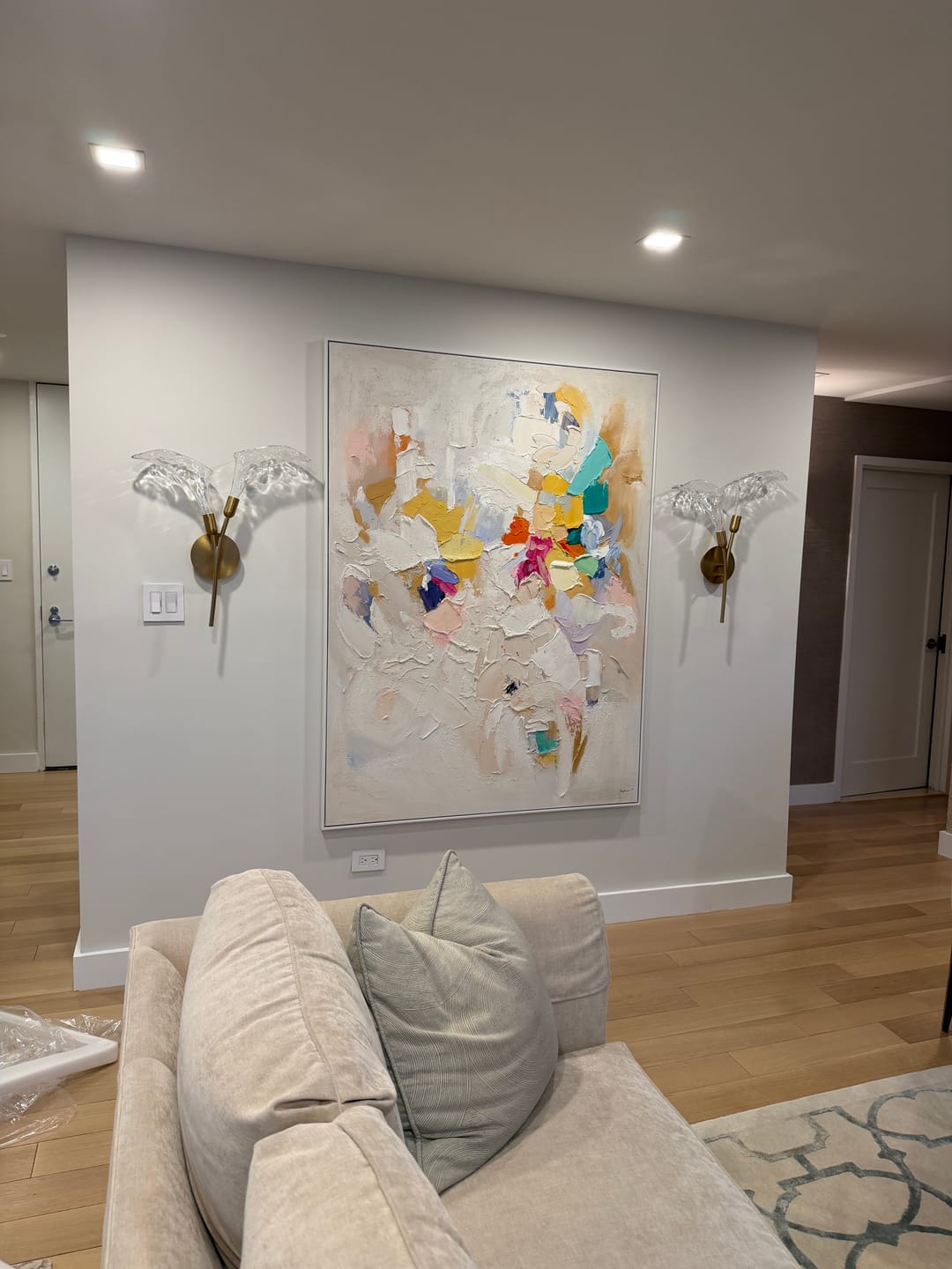 Customer photo review of Plaster Art Texture Painting #SG182