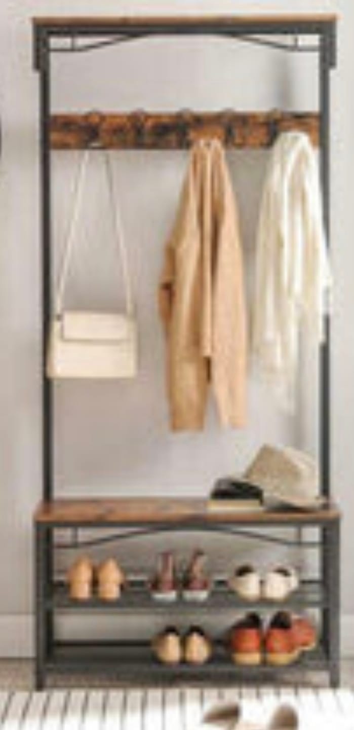 Customer photo review of Kapstok met schoenenrek | 80x30x179cm
