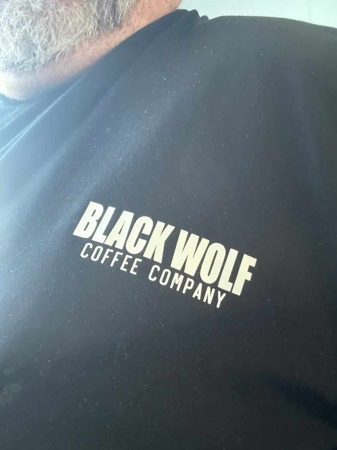 Customer photo review of Black Wolf - Topo Logo T-shirt