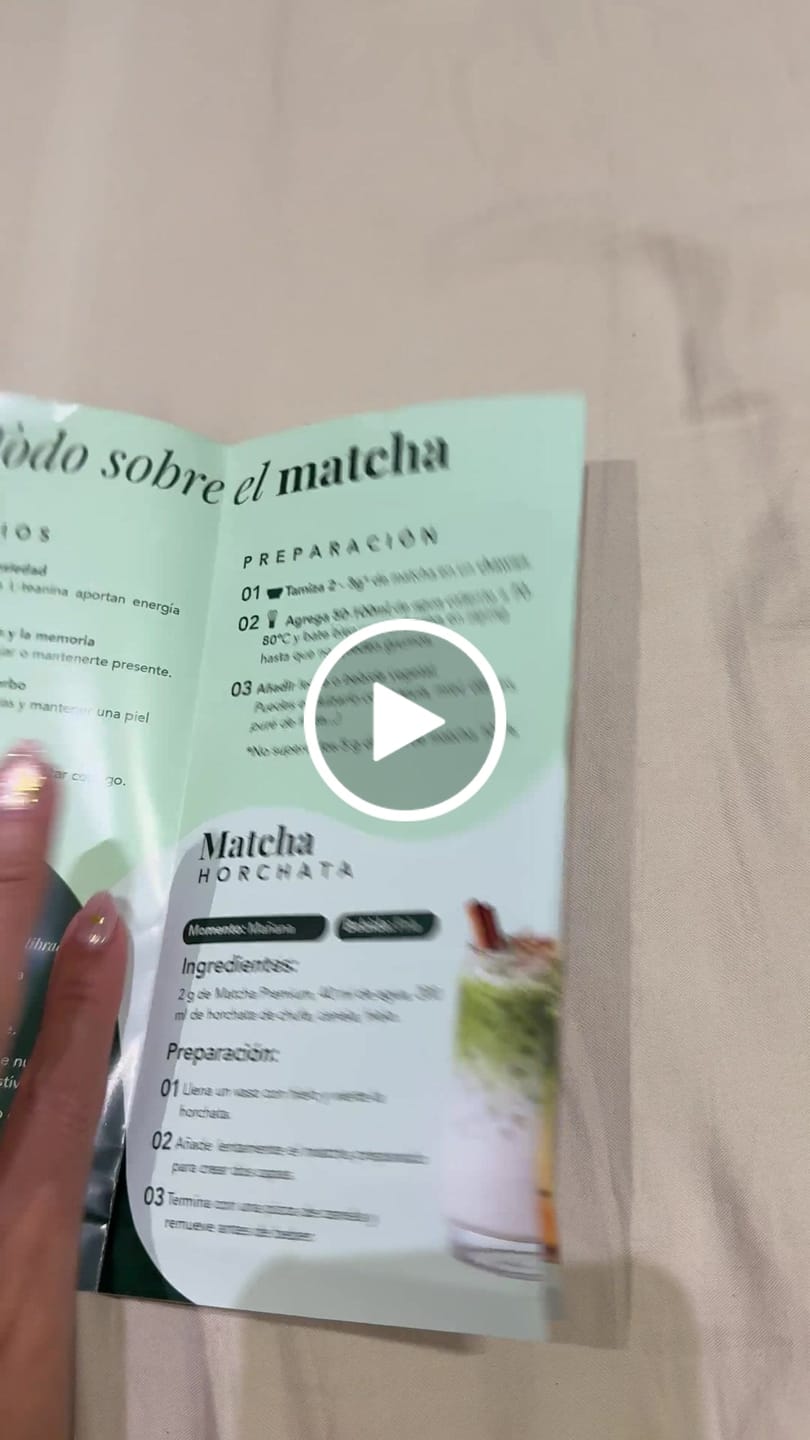Customer video review of Recetario Matchaflix