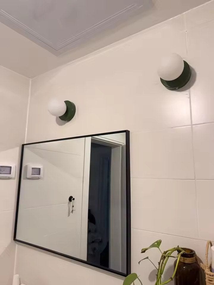 Customer photo review of NeroLight | Wandlampe Innen mit Glasschirm