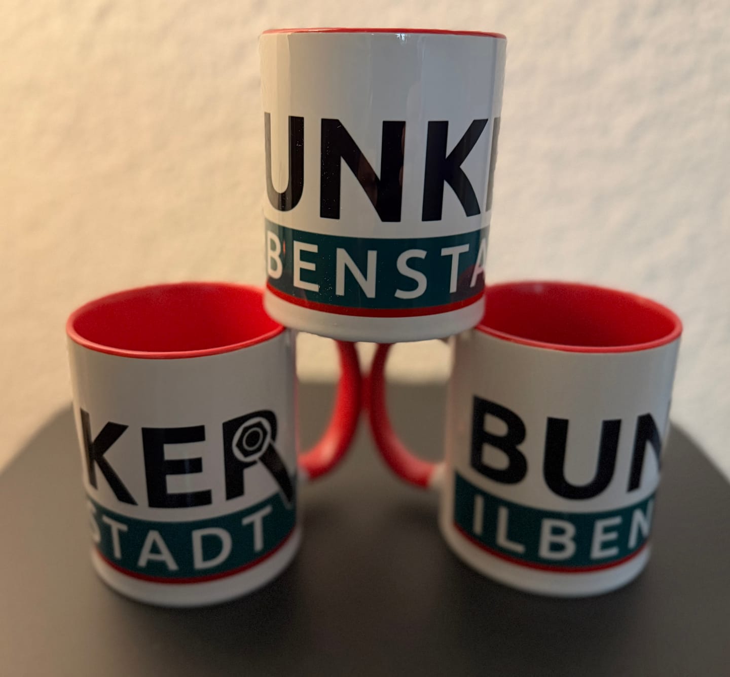 Customer photo review of TassenExpress - Becher Keramik Tasse mit Logo bedruckt 325ml Firmenlogo