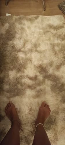Customer photo review of FluffyDye Area Rug