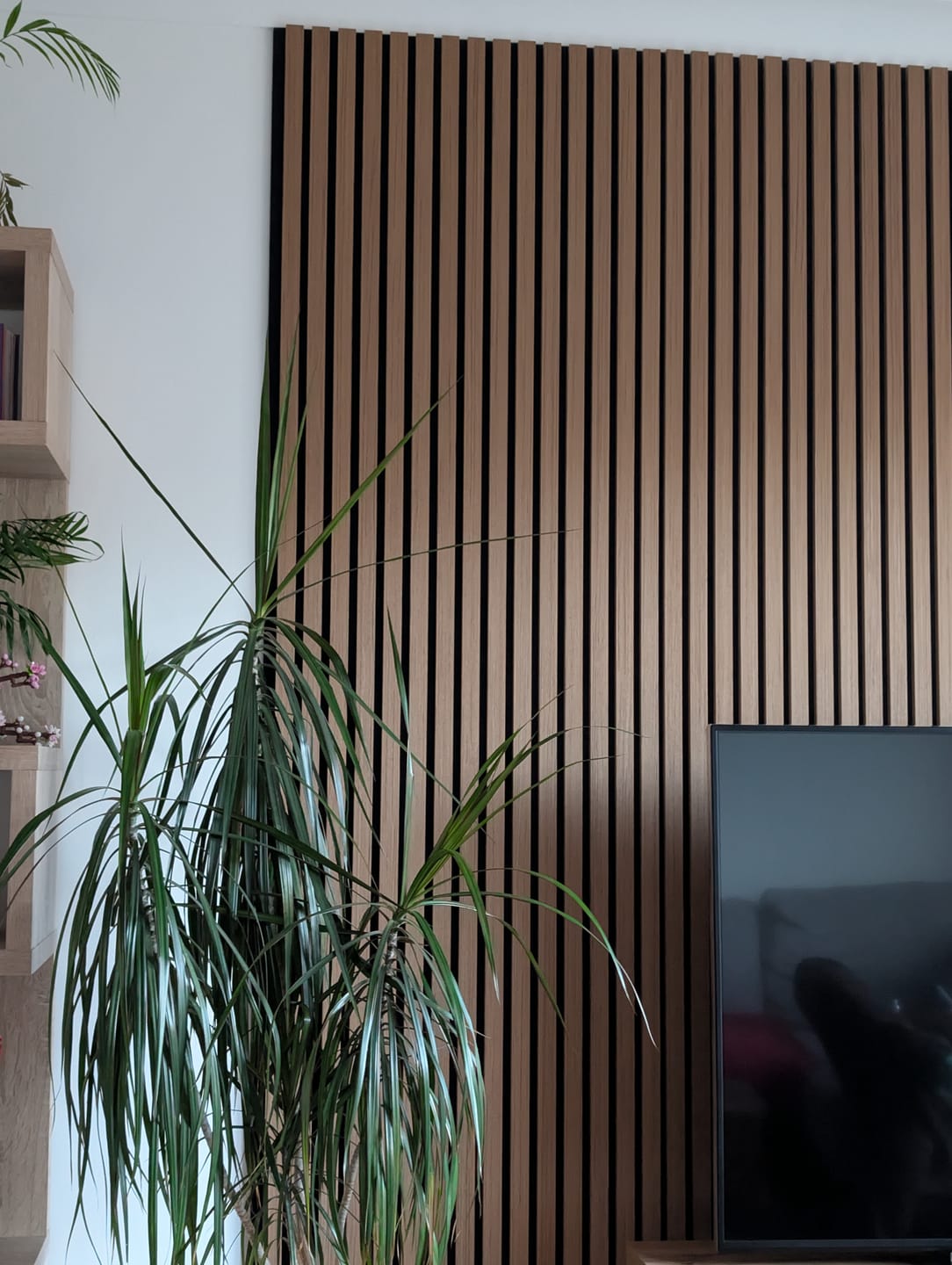 Customer photo review of Natural Oak Acoustic Wall Panel