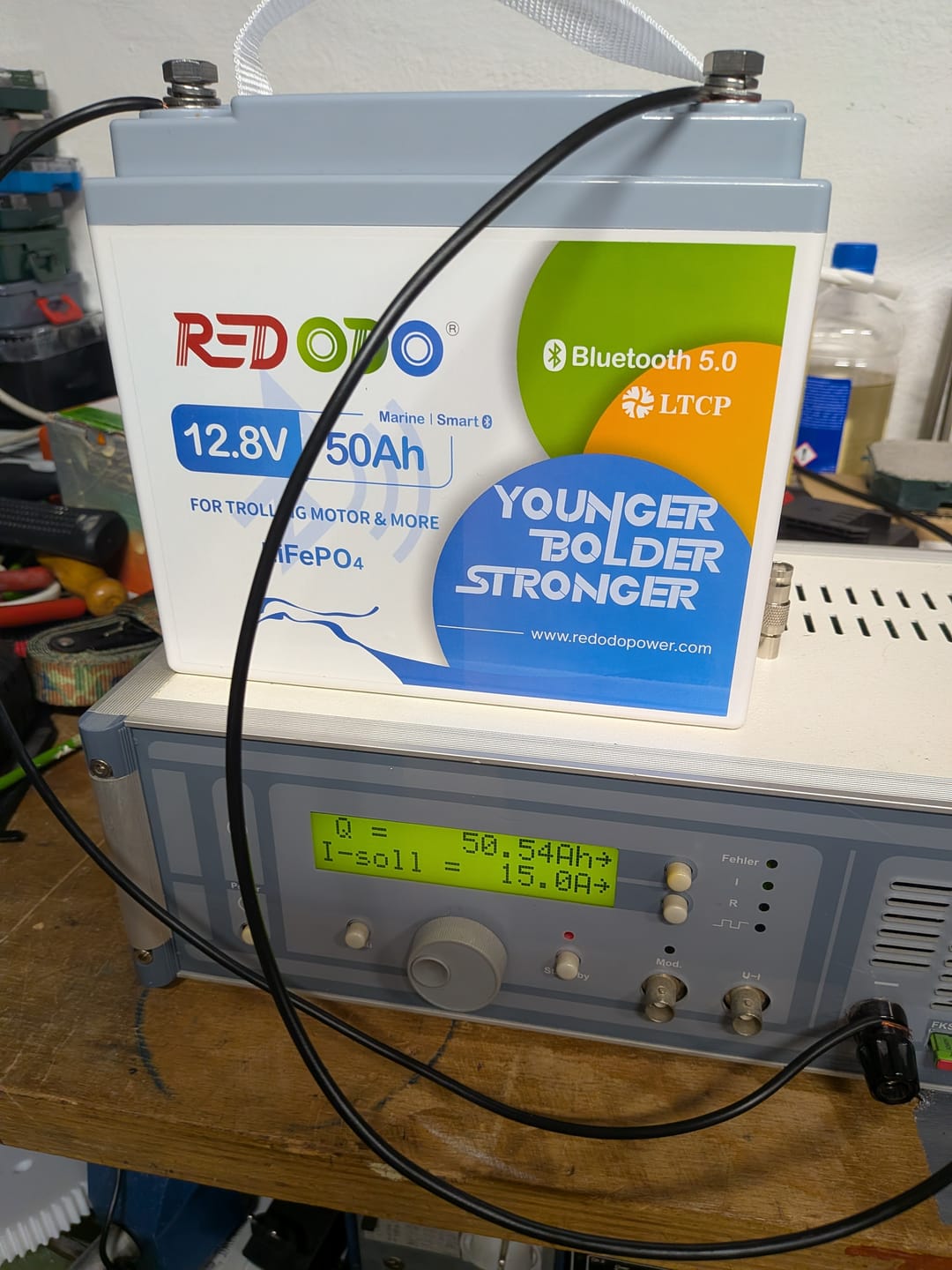 Customer photo review of Redodo 12V 50Ah Bluetooth Lithium LiFePO4 Batterie für Bootsmotoren